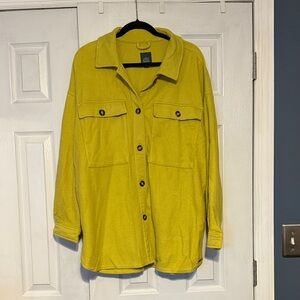 Wild Fable Yellow Faux Shearling Sweater